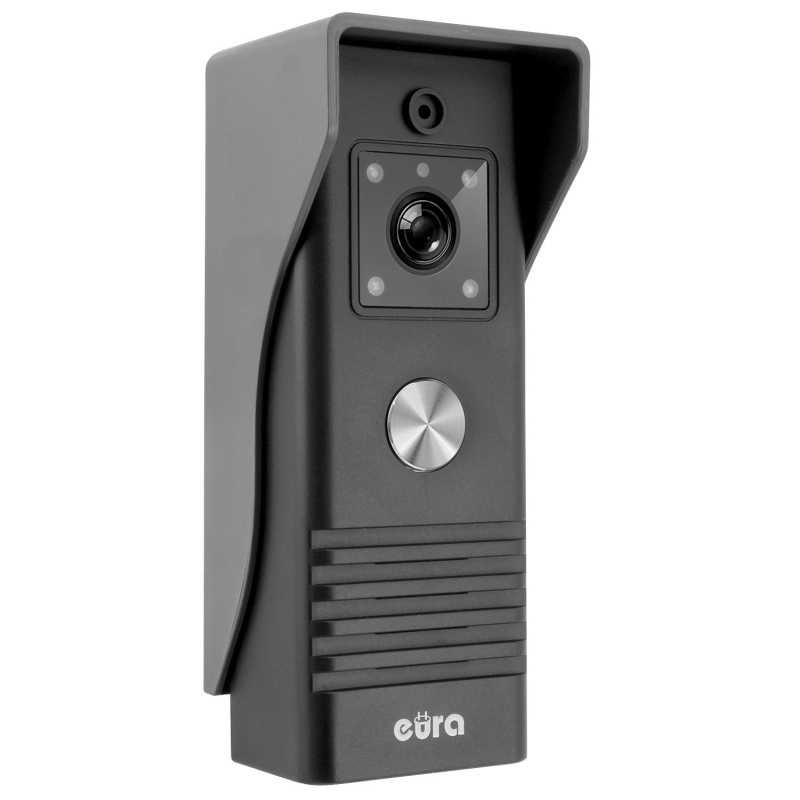 WIDEODOMOFON "EURA" VDP-45A3 "ALPHA" BIAŁY DWA MONITORY kolor 7" obsługa 1 wejścia