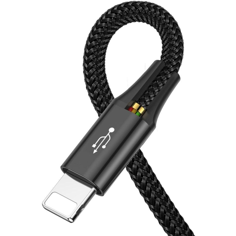 KABEL 4w1 USB-A -  Lighting iPhone / 2x USB-C / micro-USB Baseus Cafule CA1T4-B01 1.2m 3.5A W OPLOCIE