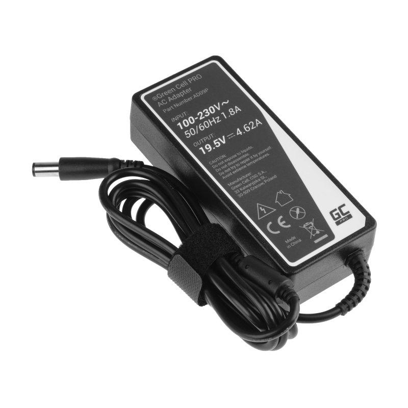 ZASILACZ ŁADOWARKA DO LAPTOPA DELL Green Cell PRO AD09P 19,5V 4,62A 90W 7,4mm/5,0mm