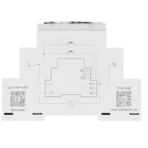 Moduł przekaźnikowy switchbox din Blebox