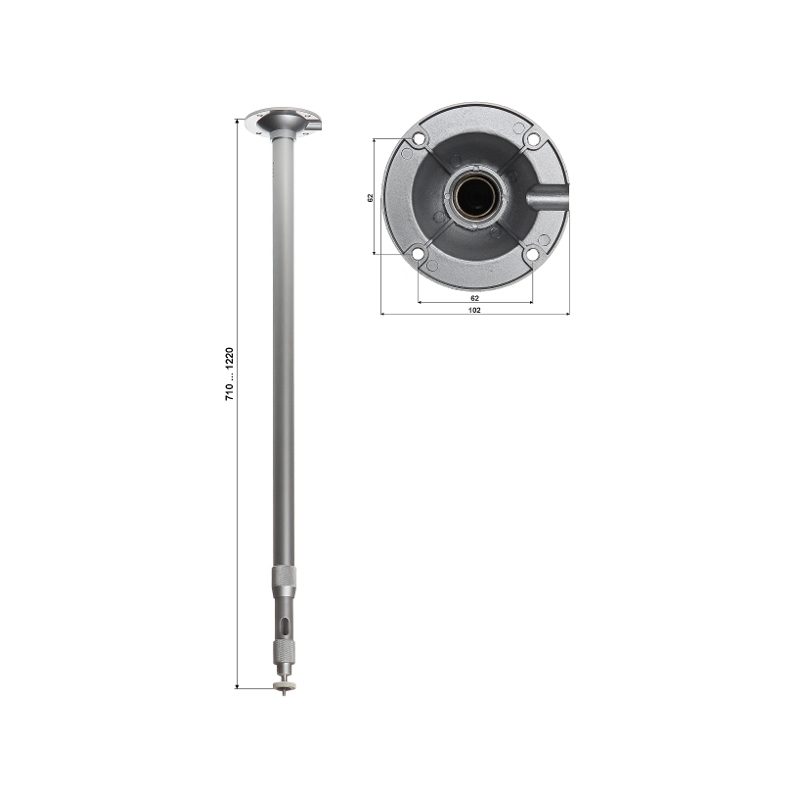 UCHWYT DO KAMER TELESKOPOWY SUFITOWY BR-60X120 710-1220