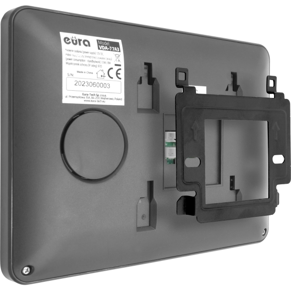 MONITOR "EURA" VDA-77A3 "EURA CONNECT" - LCD 7" otwieranie 2 wejść, pamięć