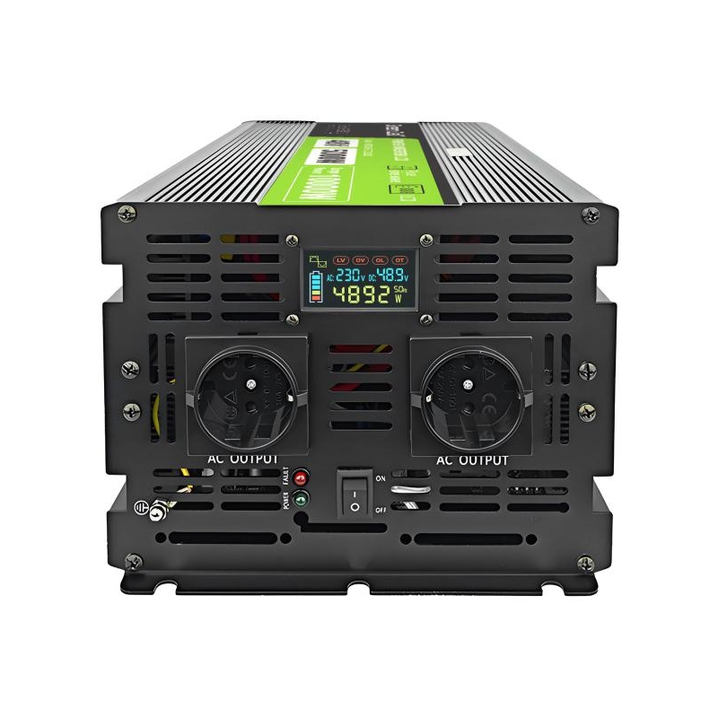 PRZETWORNICA NAPIĘCIA Green Cell PowerInverter LCD 48V -  230V 5000/10000W CZYSTA SINUSOIDA