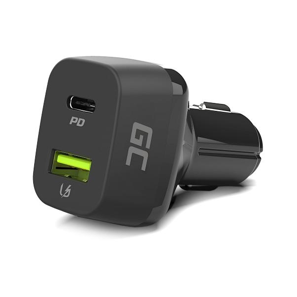ŁADOWARKA SAMOCHODOWA Green Cell 48W 1x USB-C 1x USB-A Power Delivery 30W Quick Charge 3.0 CAD33