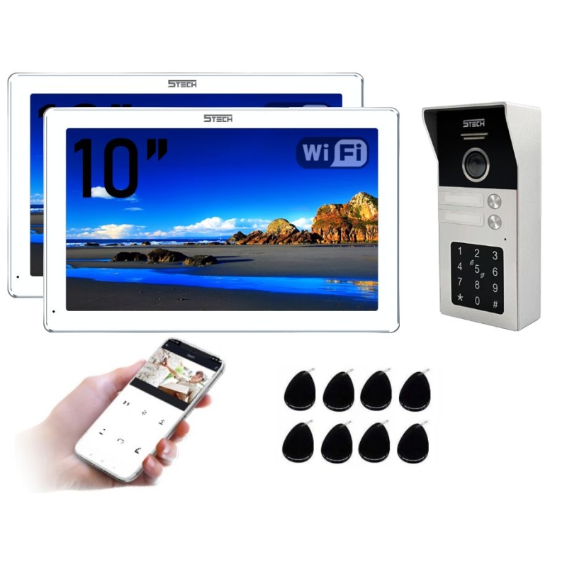 5TECH Wideodomofon dwurodzinny AHD Monitory...
