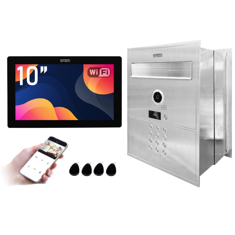 5TECH Wideodomofon cyfrowy ze skrzynką na listy...