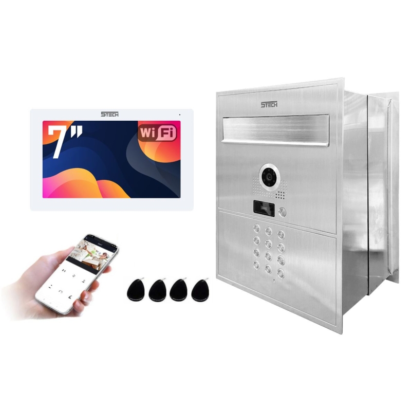 5TECH Wideodomofon cyfrowy ze skrzynką na listy...