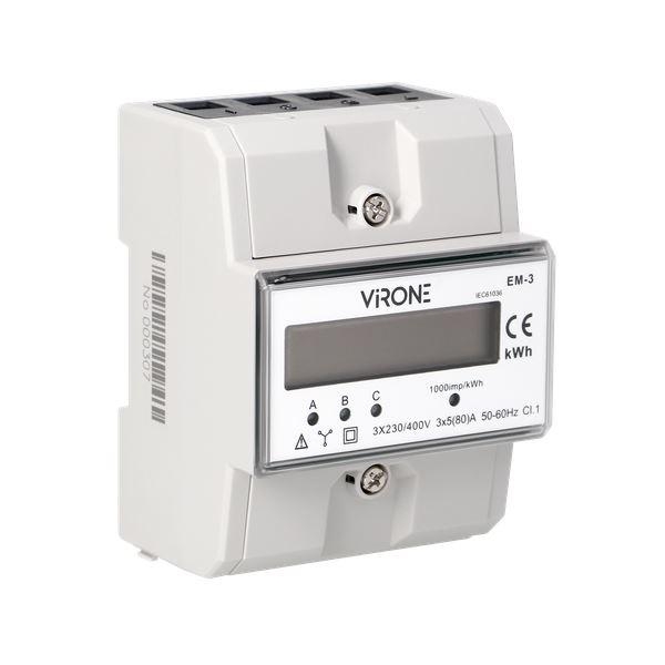 Wskaźnik zużycia energii 3 fazowy Virone EM-3