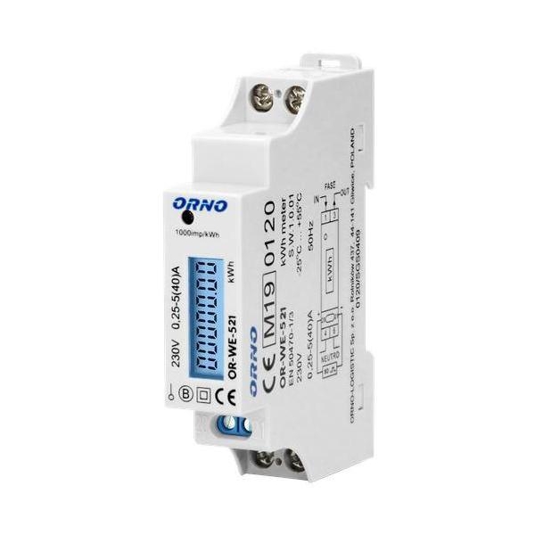Licznik energii elektrycznej 1-fazowy ORNO OR-WE-521