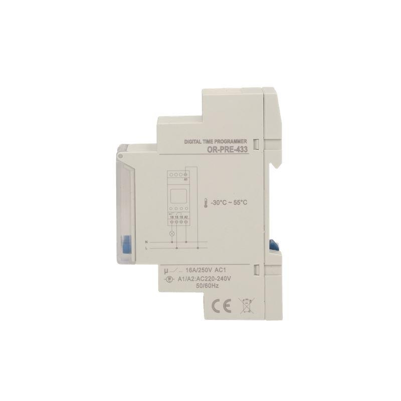 Programator elektroniczny ORNO na szynę DIN OR-PRE-433