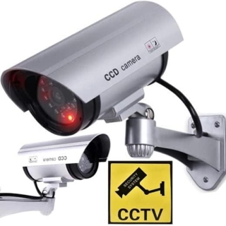 Atrapa kamery tubowej srebna AT-1B-S 2