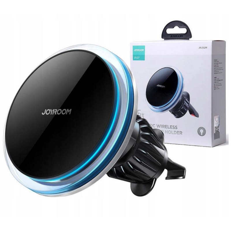 UCHWYT SAMOCHODOWY MAGNETYCZNY ŁADOWARKA INDUKCYJNA Joyroom JR-ZS291 Qi 15W MagSafe Apple Iphone