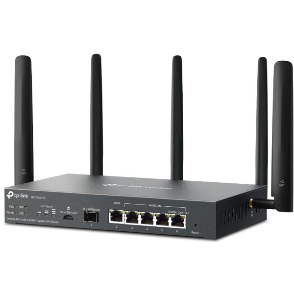 ROUTER TP-LINK 4G LTE Cat6 Omada AX3000 (ER706W-4G)