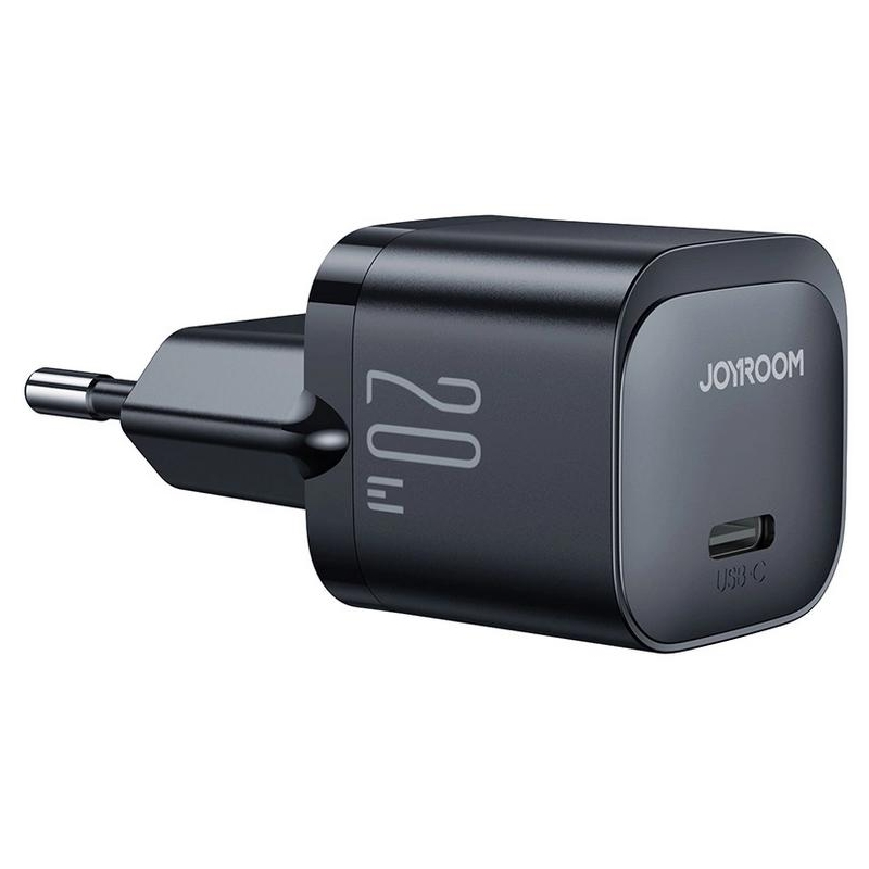 Mini ładowarka sieciowa Joyroom JR-TCF02 20W PD 3.0 QC 3.0 1x USB-C czarna