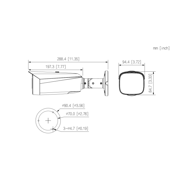 KAMERA IP TIOC DAHUA IPC-HFW3549T1-ZAS-PV-27135-S5