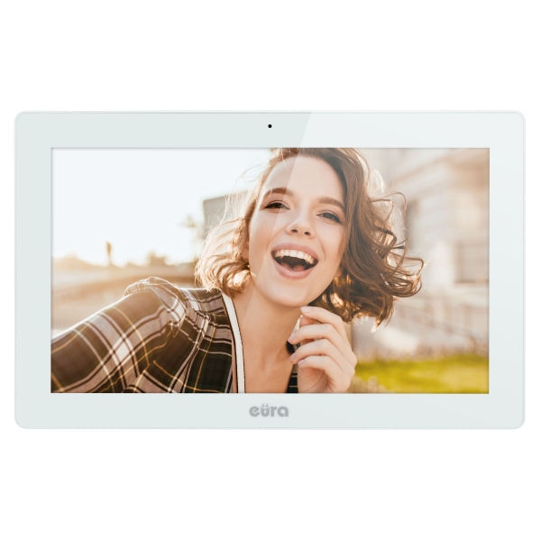MONITOR "EURA" VDA-86A3 "CONNECT+" - biały, dotykowy, LCD 10", obsługa 2 wejść