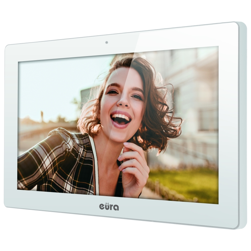 MONITOR "EURA" VDA-86A3 "CONNECT+" - biały, dotykowy, LCD 10", obsługa 2 wejść