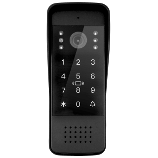 KASETA ZEWNĘTRZNA WIDEODOMOFONU "EURA" VDA-84A3 "EURA CONNECT+" - czarna, dotykowy szyfrator, czytnik zbliżeniowy, AHD 2