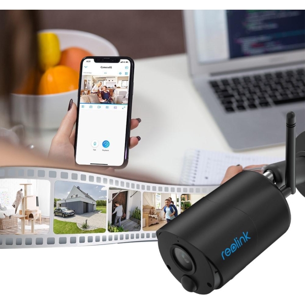 Kamera Ip Reolink Argus Eco-V2 Czarna Bateryjna 3Mp Typ-C