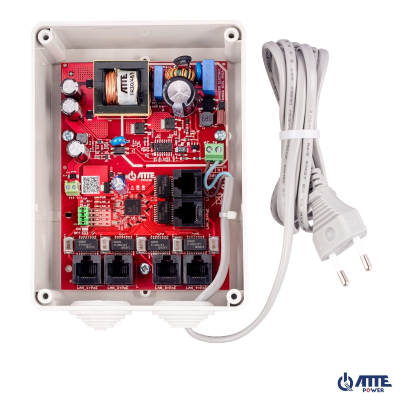 IPB-5-10A-S4 Zestaw do 5 kamer IP switch PoE...