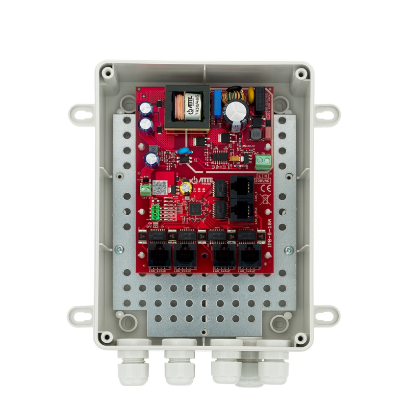 IPB-5-10A-M2 Zestaw do 5 kamer IP switch PoE 5P...