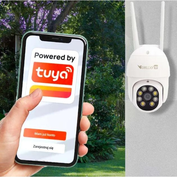 Kamera Ip Orllo Tz5 Zewnętrzna Obrotowa 5Mpx 4G Sim Tuya