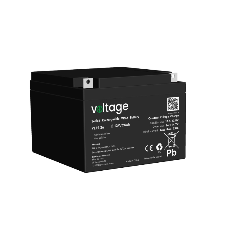 Akumulator Agm Voltage 12V 26Ah Ve12-26