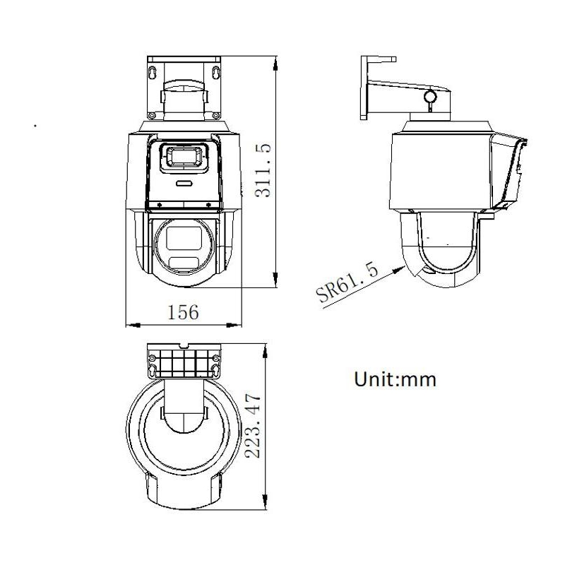 Kamera Ip Hikvision Ds-2Se3C404Mwg-E/14(2.8Mm))