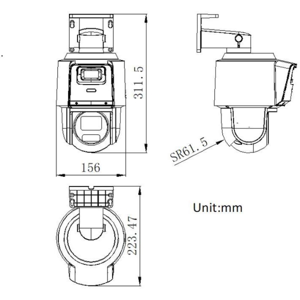 Kamera Ip Hikvision Ds-2Se3C404Mwg-E/14(2.8Mm))