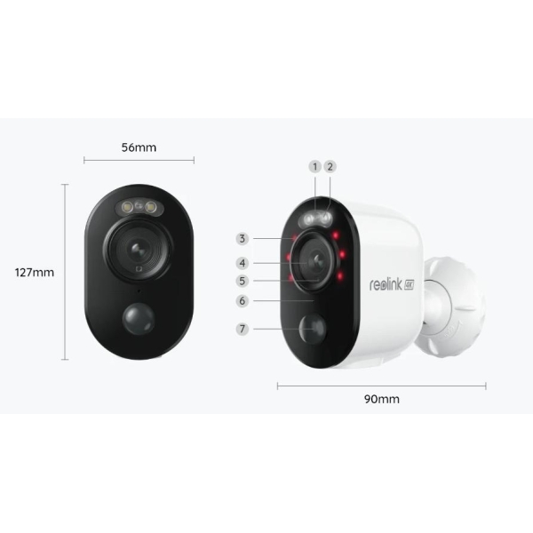 Kamera Ip Reolink Argus B350 Akumulatorowa 8Mpx Wi-Fi