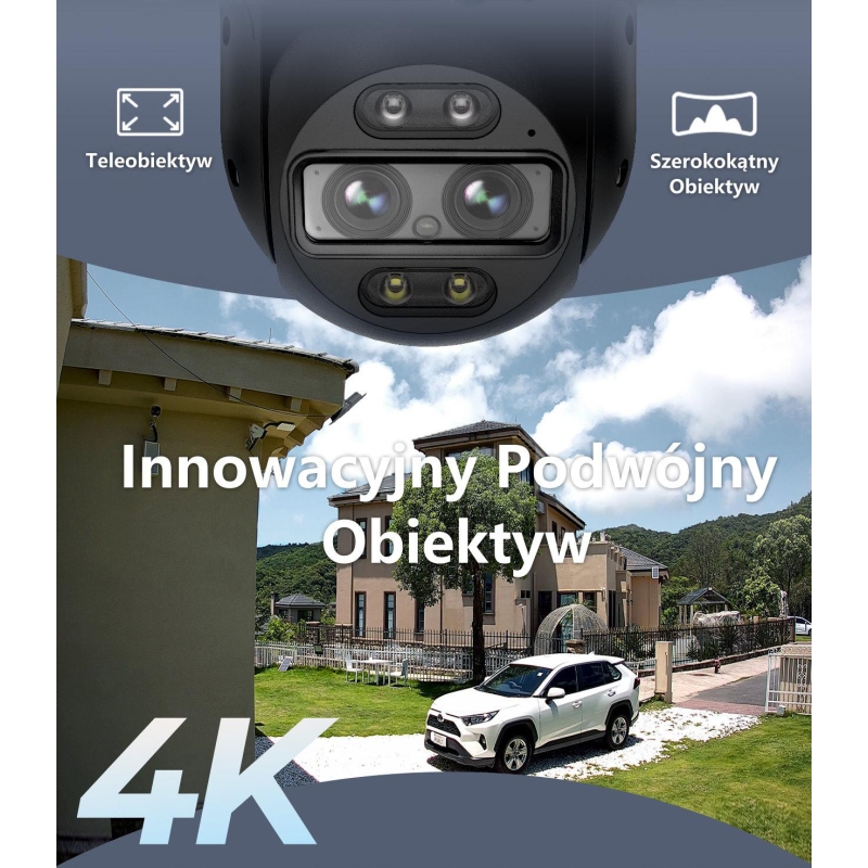 Kamera Ip Reolink Trackmix Wifi Obrotowa Series W760