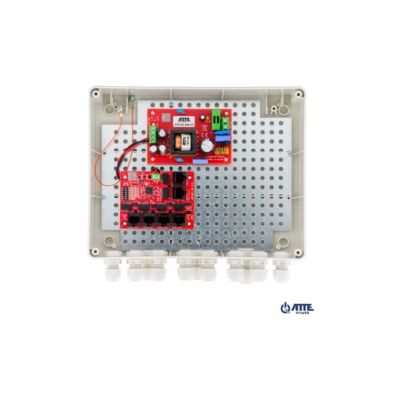 ATTE IP-5-11-L2 Zestaw do 5 kamer IP switch PoE...