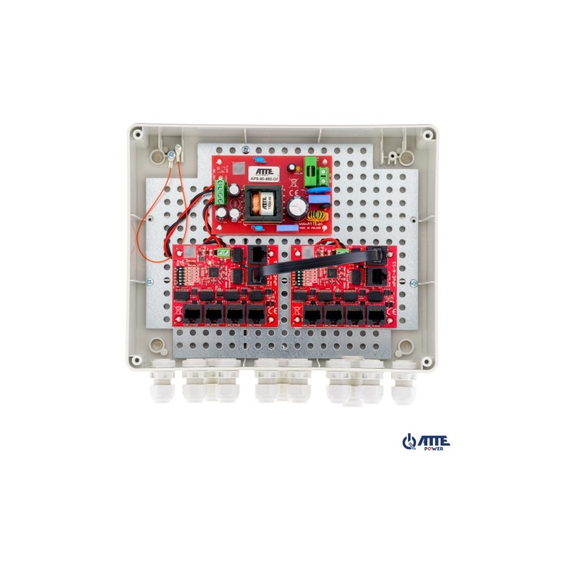 ATTE IP-9-11-L2 Zestaw do 9 kamer IP switch PoE...