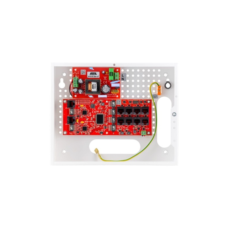 ATTE IP-8-20-E Zestaw do 8 kamer IP switch PoE...