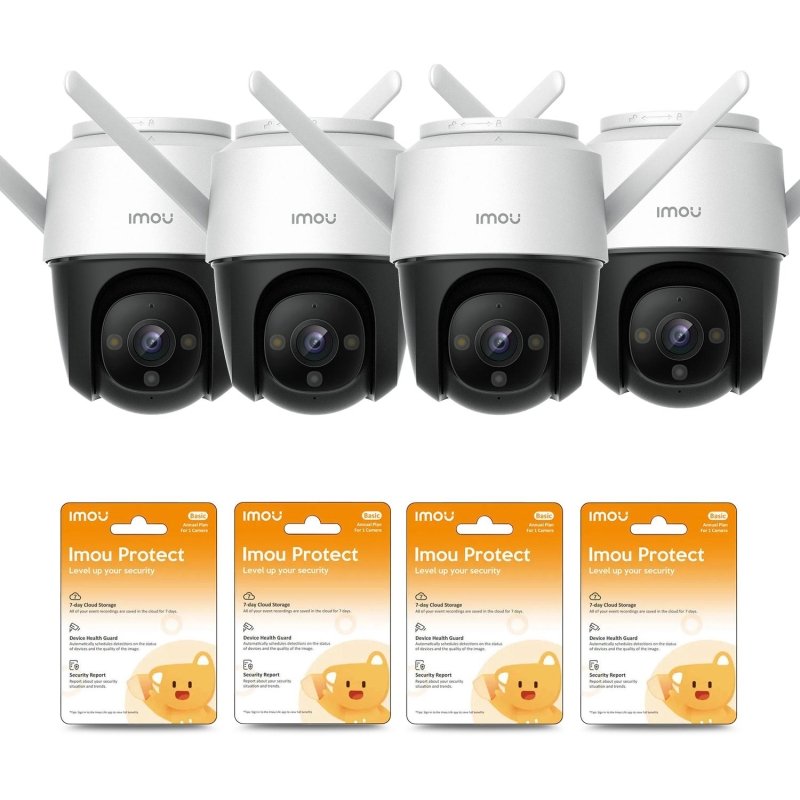 Zestaw 4 Kamer Ip Imou Cruiser Ipc-S42Fp Z Chmurami Imou Protect