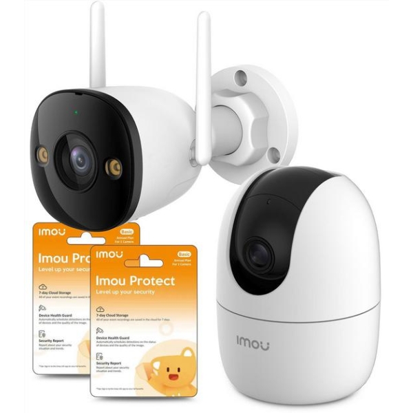 Zestaw 2 Kamer Ip Imou Bullet 3 5Mp I Ranger 2 4Mp Z Chmurami Imou Protect