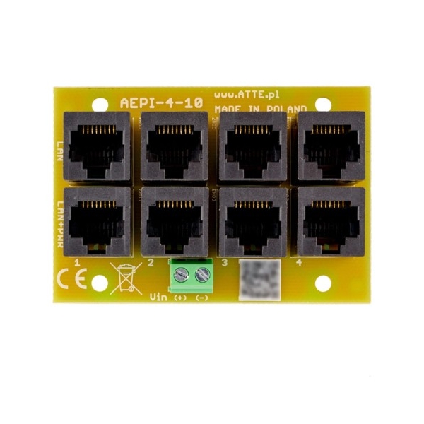 ATTE AEPI-4-10-OF Adapter PoE PASSIVE 4 kanałowy 10/100