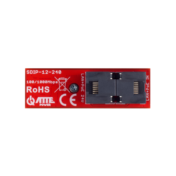 ATTE SDIP-12-240 Adapter PoE Gigabit obniżający napięcie do 24V