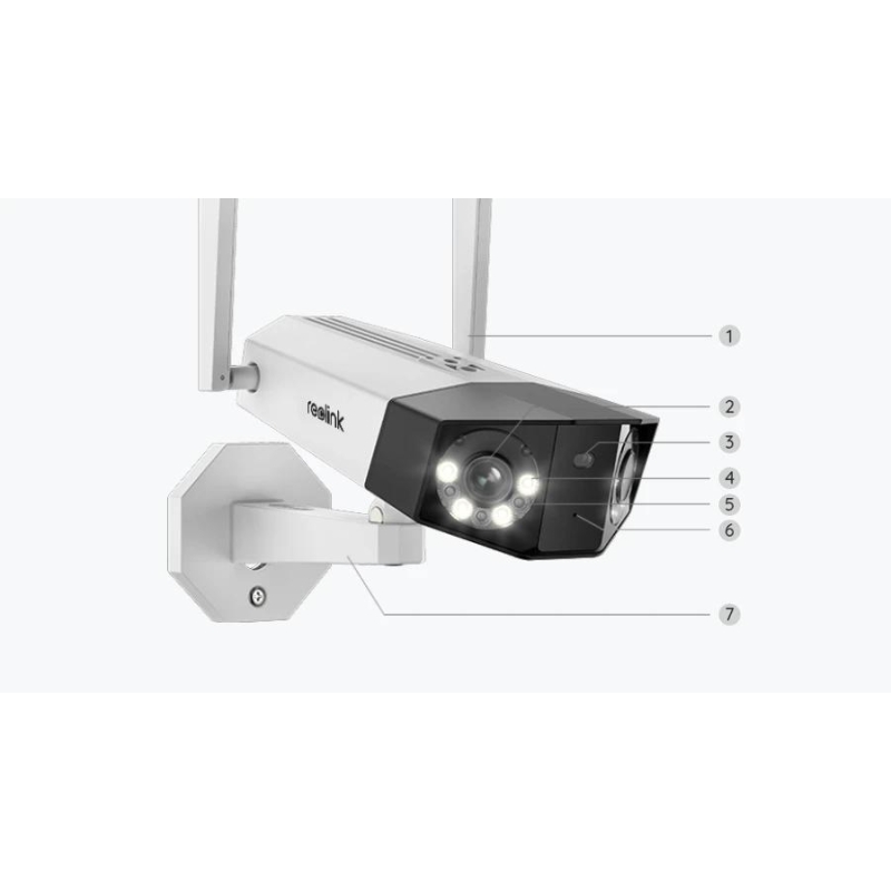 Kamera Ip Reolink Duo Series W730 Wifi 4K 8Mp Led 30M