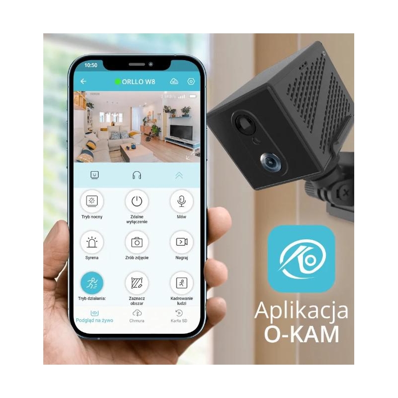 Kamera Ip Orllo Mini Kamera Bezprzewodowa Gsm 4G Lte Orllo W8 Pro Sim