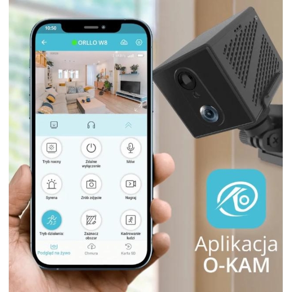 Kamera Ip Orllo Mini Kamera Bezprzewodowa Gsm 4G Lte Orllo W8 Pro Sim