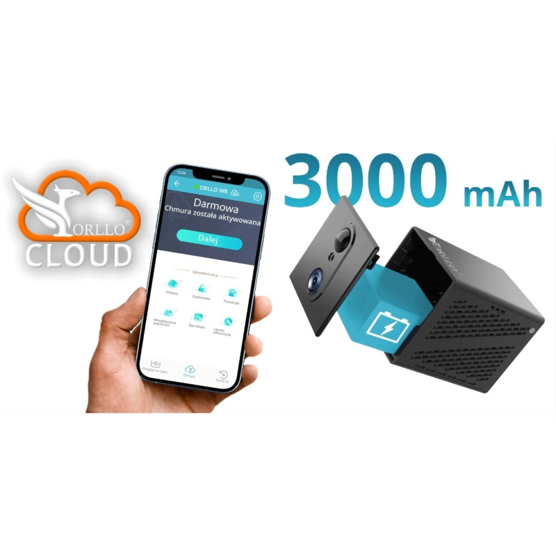 Kamera Ip Orllo Mini Kamera Bezprzewodowa Gsm 4G Lte Orllo W8 Pro Sim