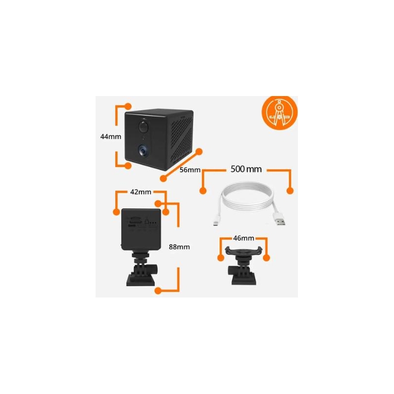Kamera Ip Orllo Mini Kamera Bezprzewodowa Gsm 4G Lte Orllo W8 Pro Sim