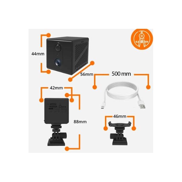 Kamera Ip Orllo Mini Kamera Bezprzewodowa Gsm 4G Lte Orllo W8 Pro Sim