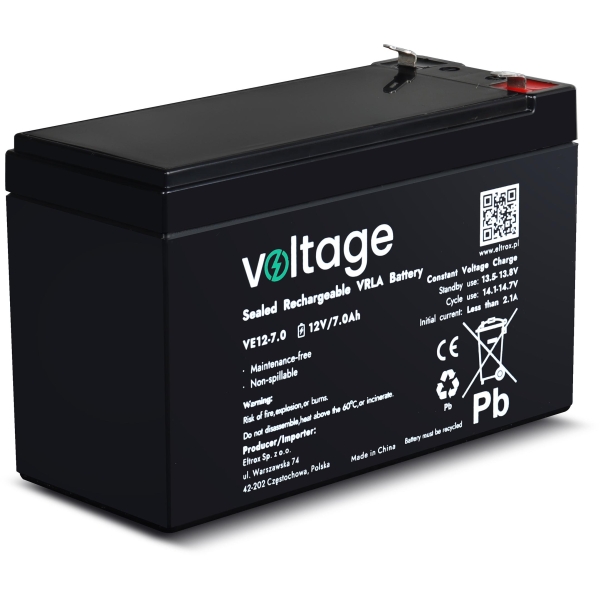 Akumulator Agm Voltage 12V 7Ah Ve12-7.0