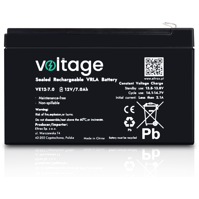 Akumulator Agm Voltage 12V 7Ah Ve12-7.0