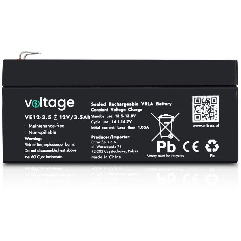 Akumulator Agm Voltage 12V 3,5Ah Ve12-3.5