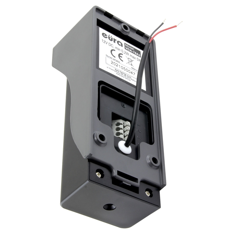 WIDEODOMOFON "EURA" VDP-45A3 "ALPHA" CZARNY DWA MONITORY kolor 7" obsługa 1 wejścia
