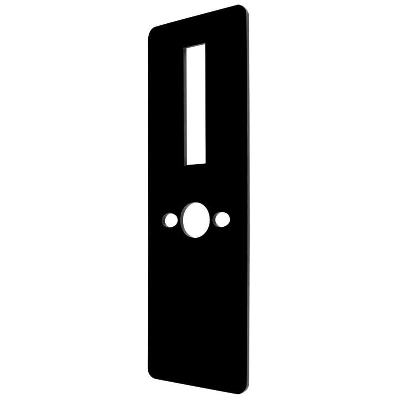 KOMPLET MASKOWNIC "EURA" ELB-04H4 - front + tył, do klamki ELH-02H4, rozstaw 72 mm, bez otwóru na wkładkę bębenkową, grubość 3 m