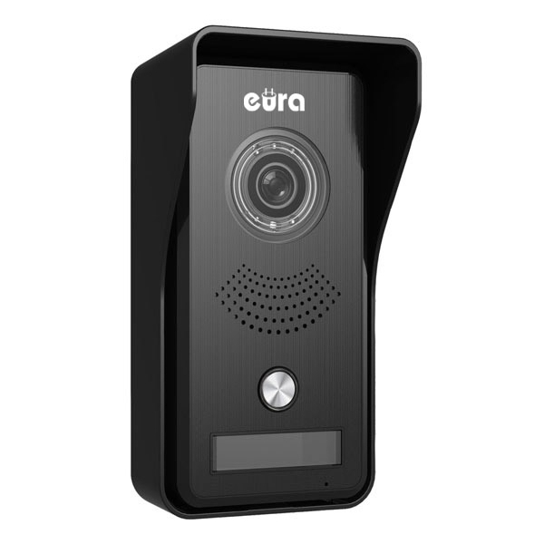 WIDEODOMOFON "EURA" VDP-76A3 - biały, 7", obsługa 2 wejść, pamięć obrazów, czytnik RFID
